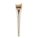 Ultra-Thin Fishtail Foundation Brush, Crescent Curved Makeup Brush, Non-Absorbent Liquid Foundation Beauty Tool - Image 4
