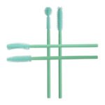 Disposable Mint Green Silicone Eyelash Brushes, 50pcs Portable Mascara Wands, Makeup Lash Curling Brushes Beauty Tool - Image 4