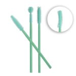 Disposable Mint Green Silicone Eyelash Brushes, 50pcs Portable Mascara Wands, Makeup Lash Curling Brushes Beauty Tool - Image 5